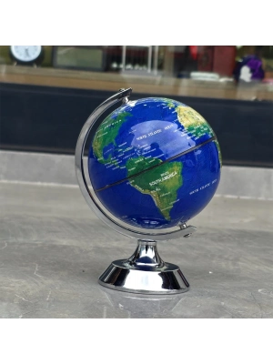 Metal Ayaklı Mavi Dünya Küresi