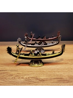 Metal Dekoratif Venedik Kayık