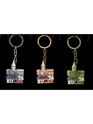 Metal Galata Kulesi Anahtarlık Model 2