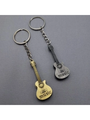 Metal Gitar Anahtarlık