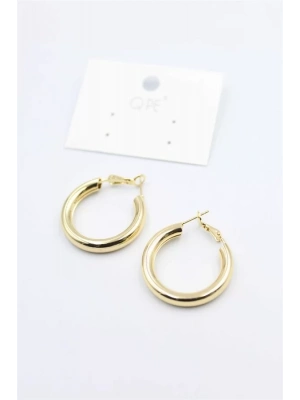 Metal Halka Küpe 2,5cm - Altın