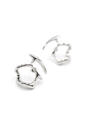 Metal Küpe - Gümüş