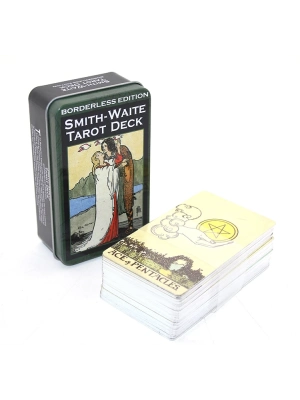 Metal Kutulu Tarot Kartı Smith-Waite