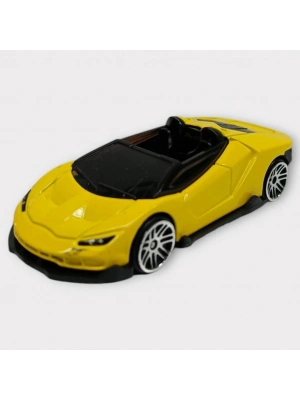 Metal Mini Arabalar  8 cm - Sarı - 2