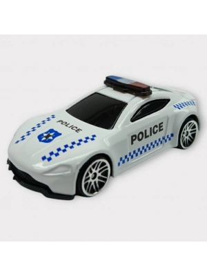 Metal Mini Polis Arabası  8 cm - Polis - 5