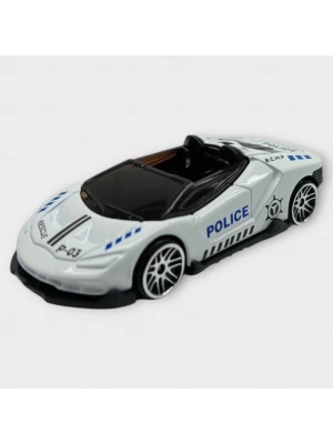 Metal Mini Polis Arabası  8 cm - Polis - 6