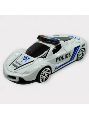 Metal Mini Polis Arabası  8 cm - Polis - 7