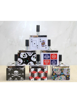 Metal Renkli Basmalı Küllük