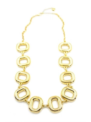 Metal Şekilli Kolye - Altın