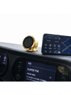 Metal Telefon Tutucu Torpidoya Yapışan Mıknatıslı