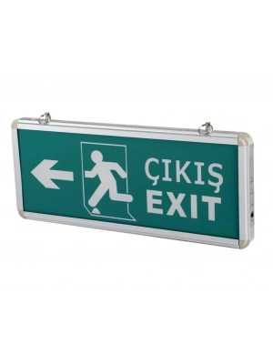 ® Cata 9170 Ledli Exit Çıkış Armatürü 3 Saat Akülü