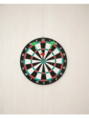® Ev ve Oyun Alanları İçin 15 İnç Dart Tahtası 4 Dart Oku Dahil