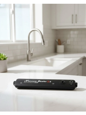 ® Gıdaları Uzun Süre Koruyan Ev Tipi Vakumlama ve Yapıştırma Makinesi