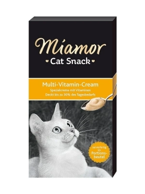 Miamor Cream Multivitamin Katkılı Sıvı Kedi Ödül Maması 1 Adet 6x15 Gr