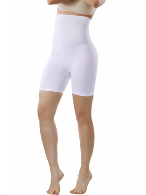 Mideli Uzun Paçalı Bayan Korse 11005 - Beyaz