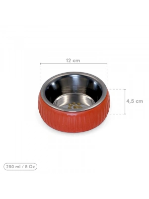 Mikopet Organik Seramik Mama Kabı Kiremit