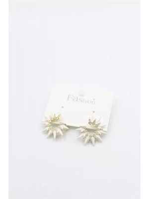 Mineli Küpe - Beyaz