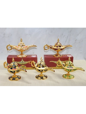 Mineli Metal Alaaddin Lambası Model 5