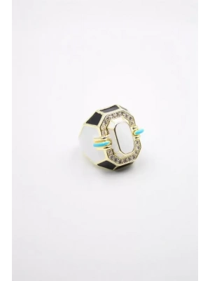 Mineli Yüzük - Beyaz