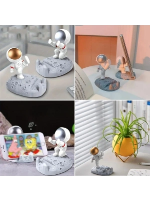 ®  Mini Astronot Model Telefon ve Tablet Tutucu Standı