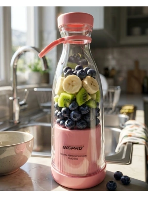 Mini Blender USB Şarjlı Smoothie Hazırlayıcı Kolay Temizlenebilir Tasarım