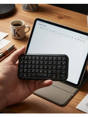 Mini Bluetooth Klavye Kablosuz Taşınabilir Cep Boyutu Klavye
