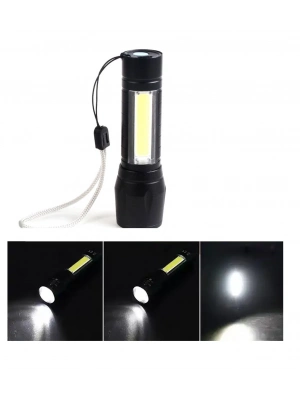 Mini Çok Güçlü Şarjli El Feneri Xpe-cob Led Wt-030
