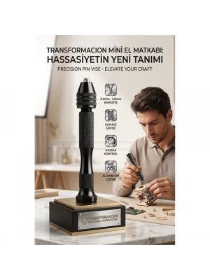 Mini El Matkabı - Hobi ve Takı Tasarımı İçin Hassas Mandrenli Pin Mengene 723229
