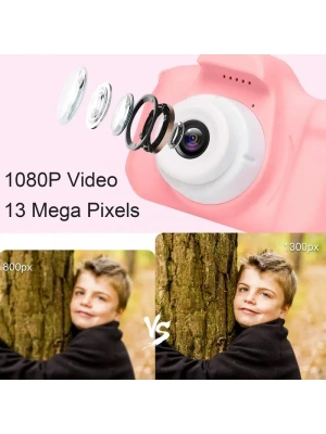 Mini Kamera Fotoğraf Makinesi Pembe