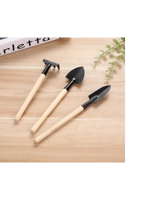 Mini Kazma Kürek Tırmık Seti - Portatif