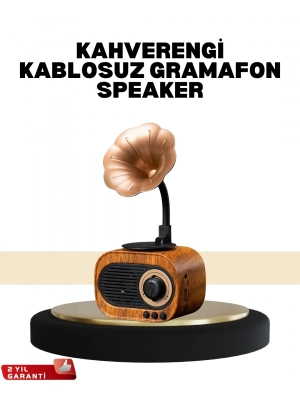 Mini Nostaljik Bluetooth Hoparlör FM Radyo 8 Saat Batarya