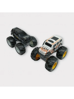 Mini Off-Road Araçlar 2li - Siyah Beyaz
