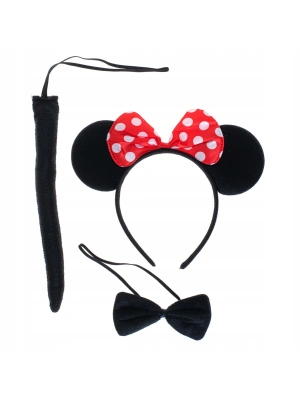 Minnie Mouse Taç Kuyruk Papyon Gösteri Seti