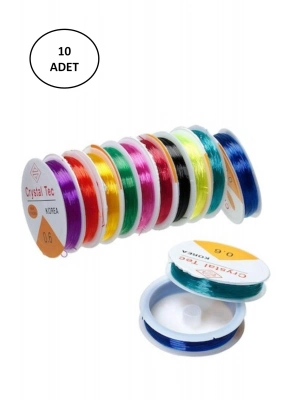 Misyon Lastikli Misine İpi 0.6 Mm 10 Adet