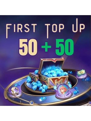 MLBB 100 Diamonds (50 + 50 Bonus) First Top Up Malezya