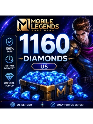 MLBB 1000+160 Diamonds US