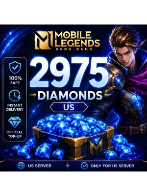 MLBB 2500+475 Diamonds US