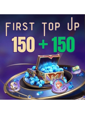 MLBB 300 Diamonds (150 + 150 Bonus) First Top Up Malezya