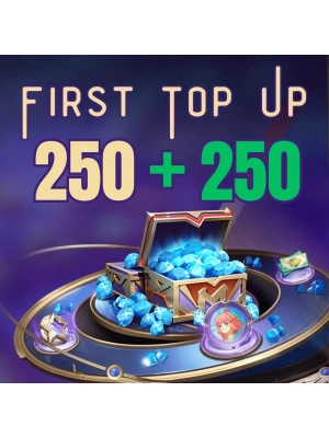 MLBB 500 (250+250) Diamonds – First Top Up ID