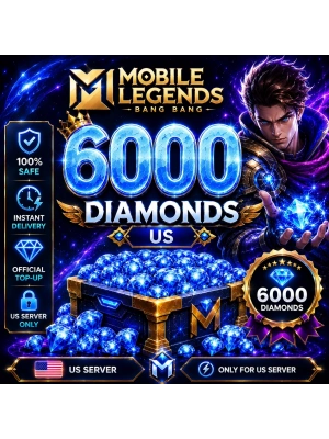 MLBB 5000+1000 Diamonds US