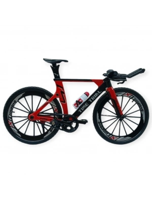 Model Araçlar -1/10 Metal Yarış Bisikleti 18 cm - Kırmızı