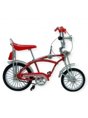 Model Araçlar -1:8 Metal Retro Pinokyo Bisiklet - Die -Cast 17 cm - Kırmızı
