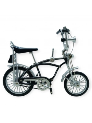 Model Araçlar -1:8 Metal Retro Pinokyo Bisiklet - Die -Cast 17 cm - Siyah