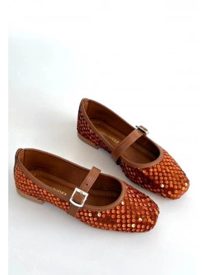 Moden Taba Süet Babet Ayakkabı