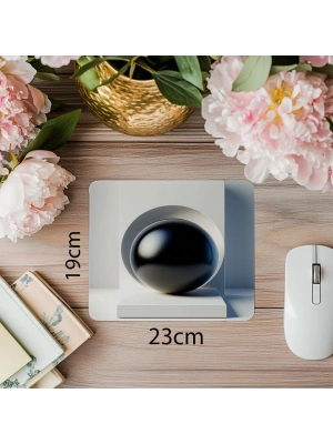 Modern Minimal Kompozisyonlu Mouse Pad - 19x23 cm 2 mm Dikdörtgen İthal Baskılı Mouse Pad