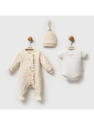 Moi Noi Kokina Tulum Badi Şapka Takım MNB3031 Bej