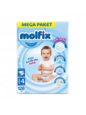 Molfix Mega Paket Bebek Bezi 4 Beden 7-14 Kg 128 Adet