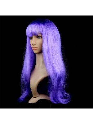 Mor Renk Uzun Parti Peruğu