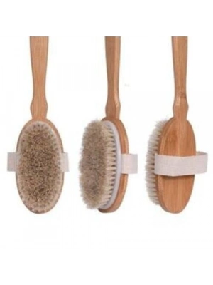 Organik Doğal At Kılı Banyo Fırçası
