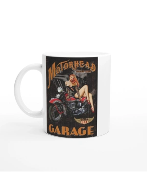Motorhead Garage Retro Pin-Up Kupa Bardak
